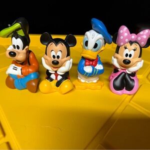Disney Playful Pals Figurine Set - Black, Red, Blue, Pink